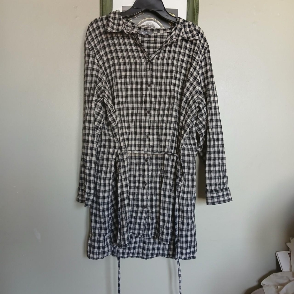 Plaid Shirt Dress